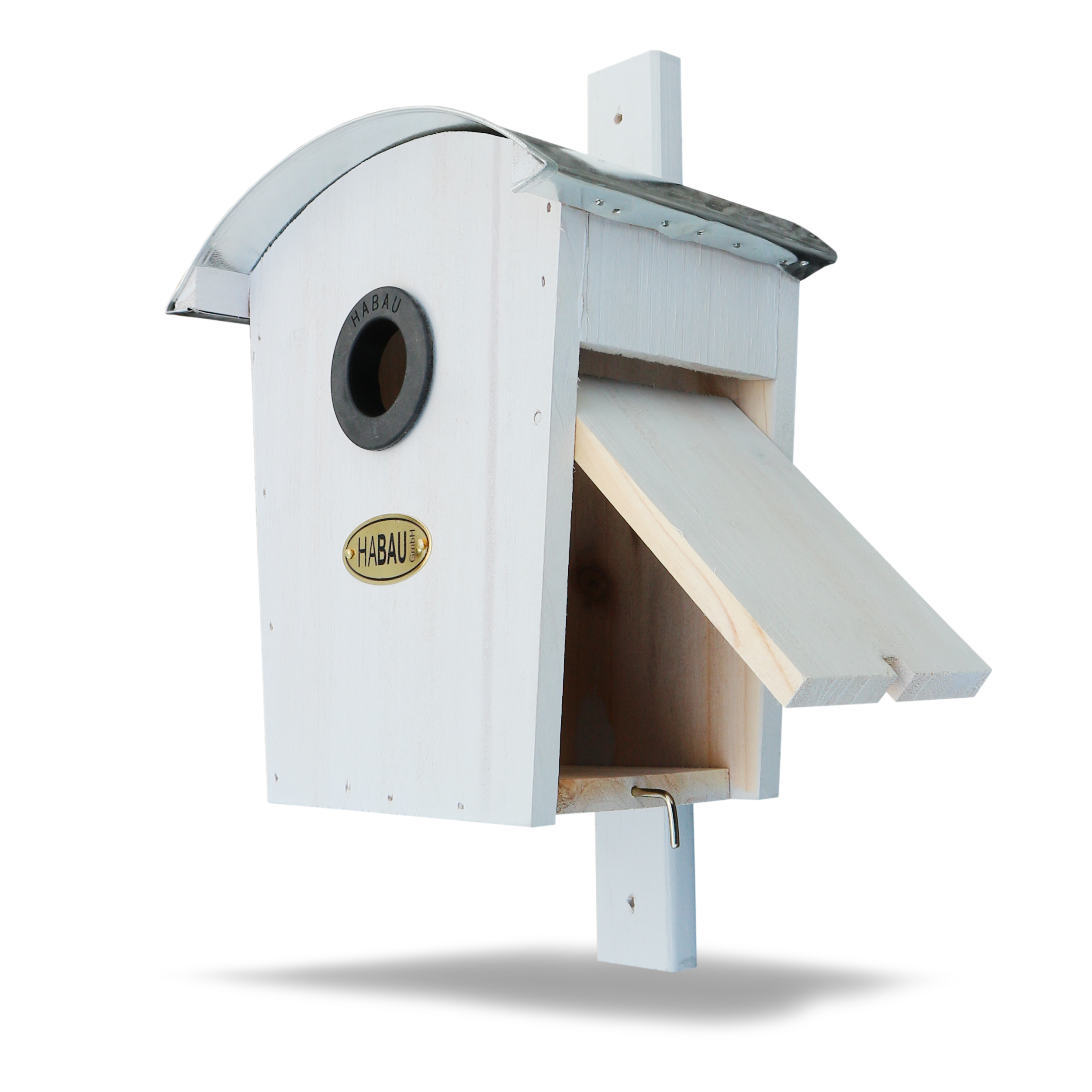 HABAU Nistkasten Runddach, weiß - 2963