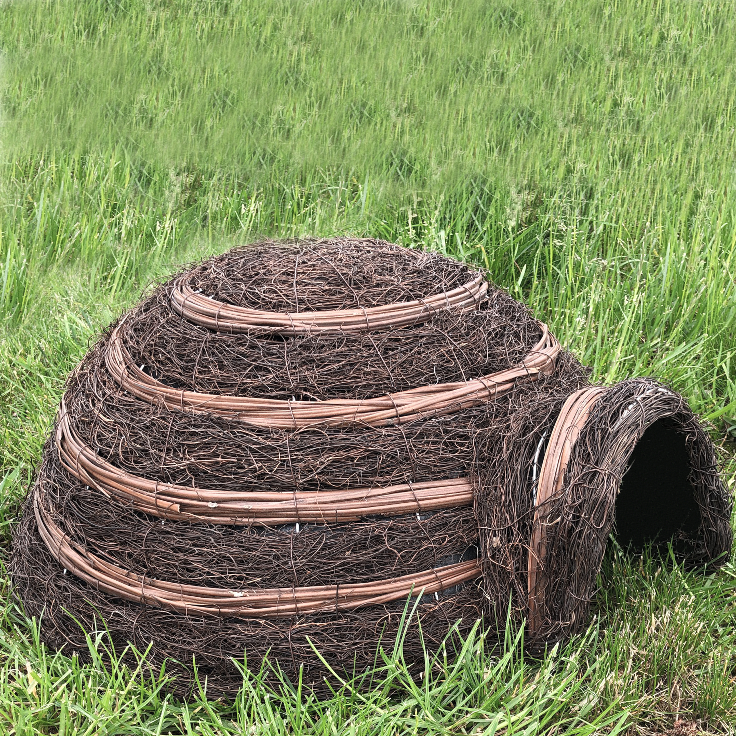 HABAU Igelhaus Kuppel aus Weide und Farn - Anwendungsbeispiel - 2687