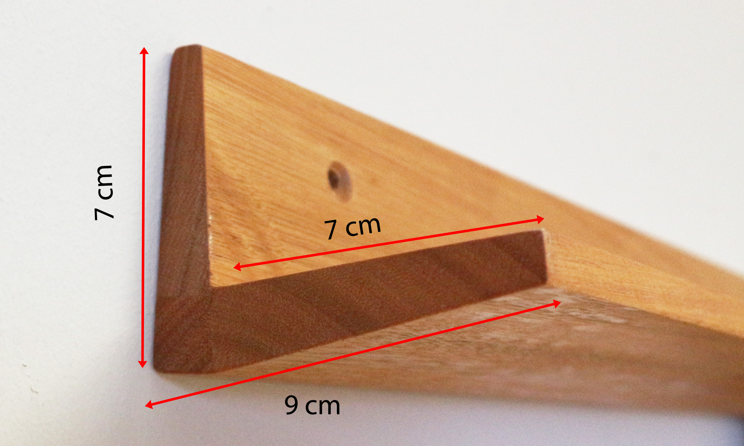 Bilderleiste, 60 cm lang, Eiche geölt