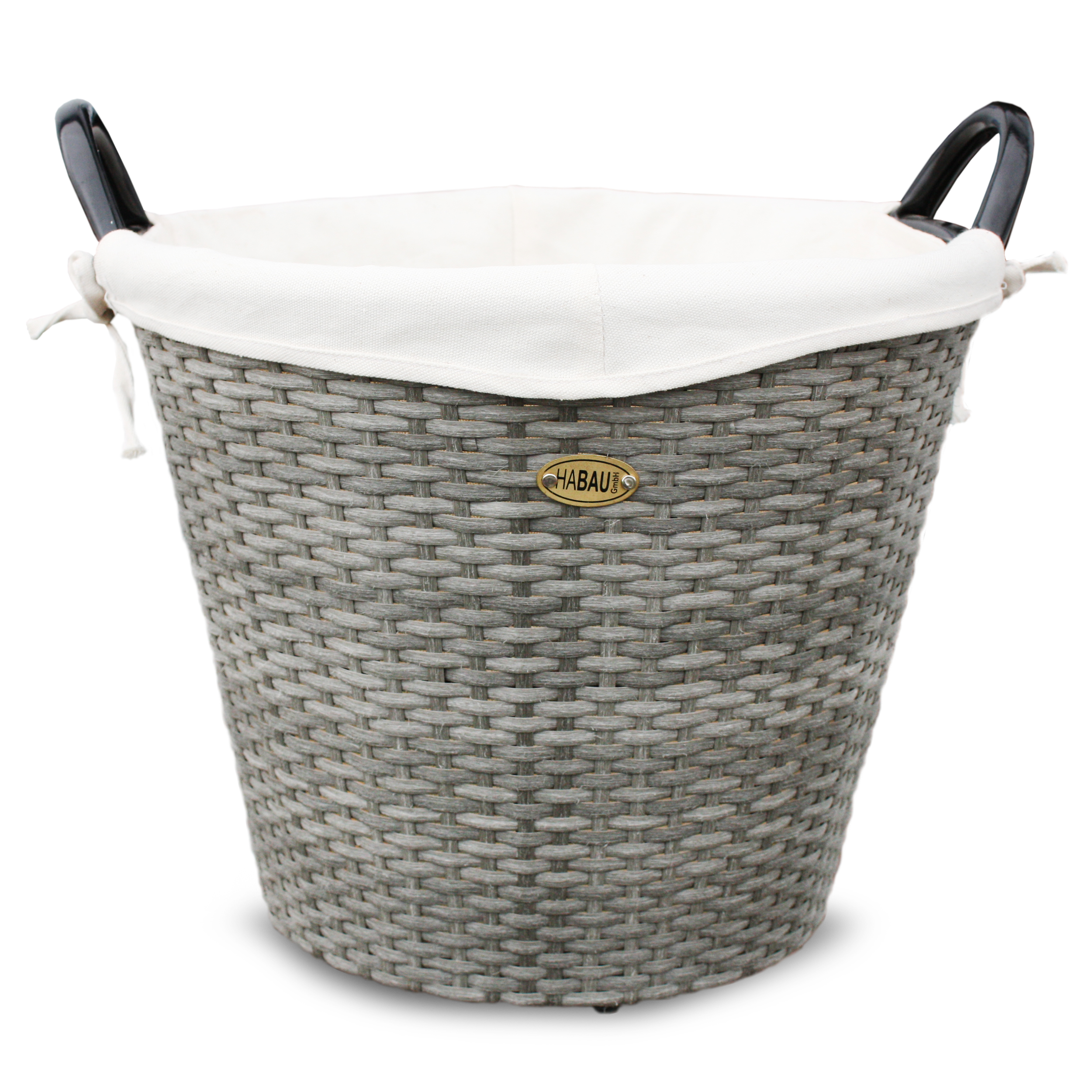 HABAU Feuerholzkorb aus Polyethylen, grau, 42 cm - 2726