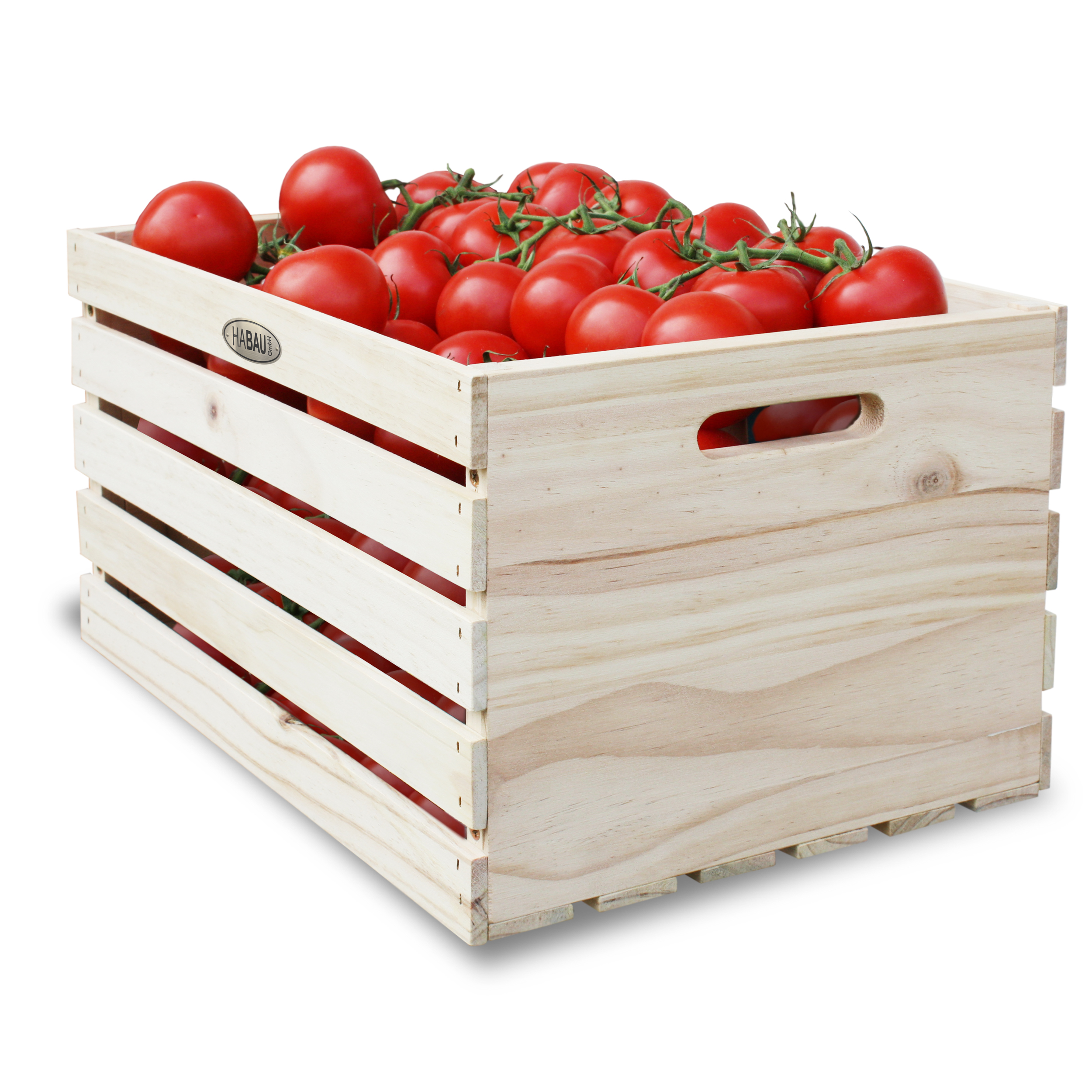 HABAU Holzkiste, Anwendungsbeispiel mit Tomaten
